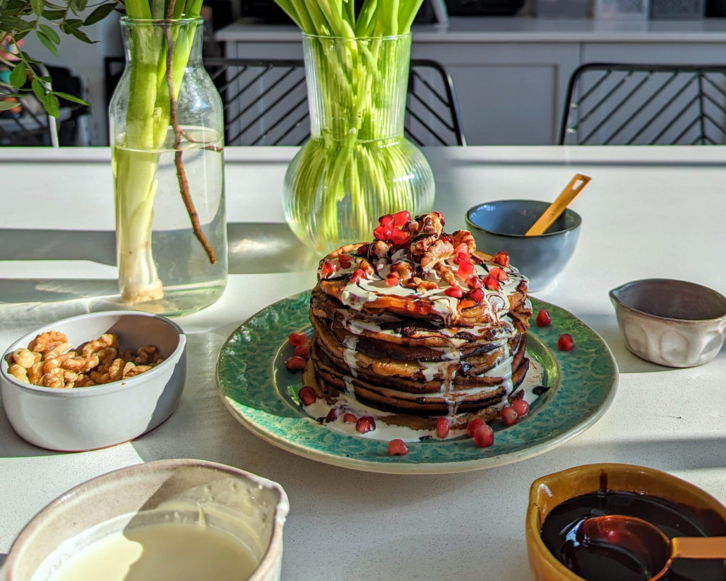 Persian Pancakes With Walnuts And Pomegranate