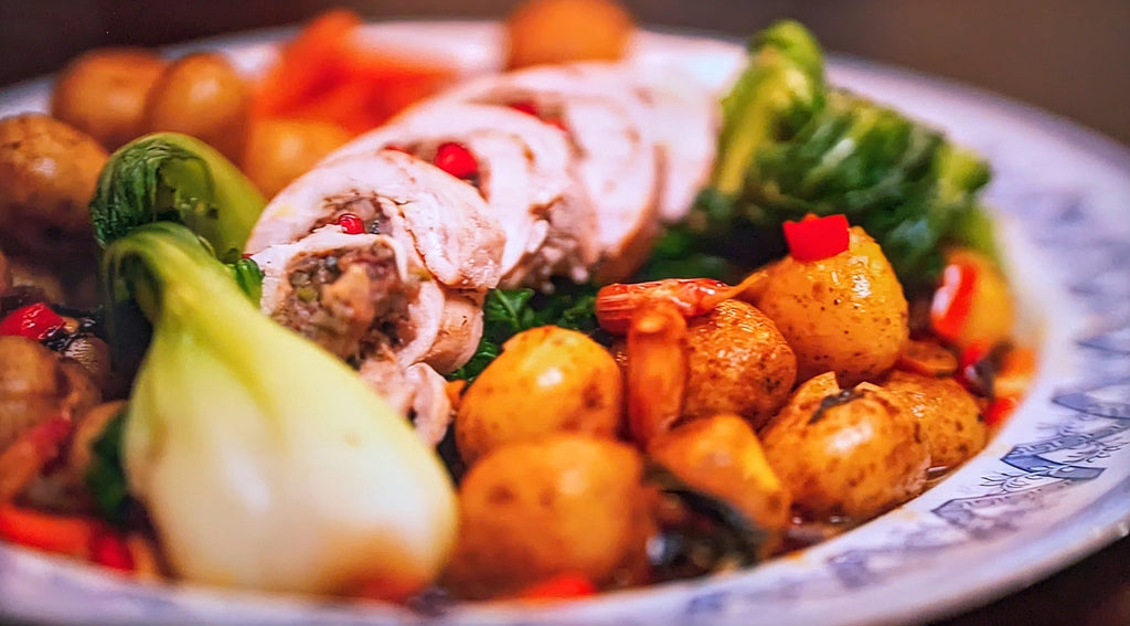 Shary's Persian Stuffed Chicken - Featured on Kirstie's Handmade Christmas